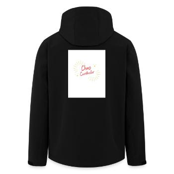 Koordinator von Common Chaos - Recycelte Männer Softshell-Jacke von Stanley/Stella - Schwarz - Hinten - AI Model Male 185 light (185cm)