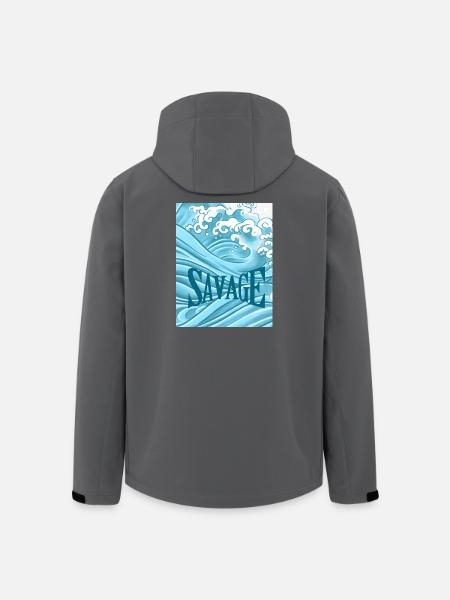 Savage water - Men’s Recycled Softshell Jacket by Stanley/Stella - black