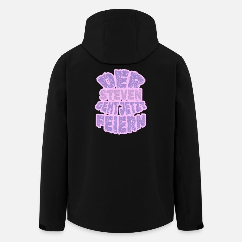 Geschenk für Steven - Recycelte Männer Softshell-Jacke von Stanley/Stella - Schwarz