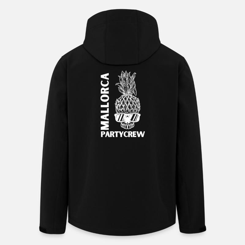 Mallorca Party Crew - Veste softshell homme en polyester recyclé Stanley/Stella - noir