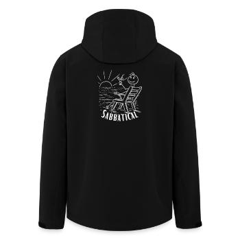 Sabbatique - Veste softshell homme en polyester recyclé Stanley/Stella - noir - Dos - AI Model Male 185 light (185cm)