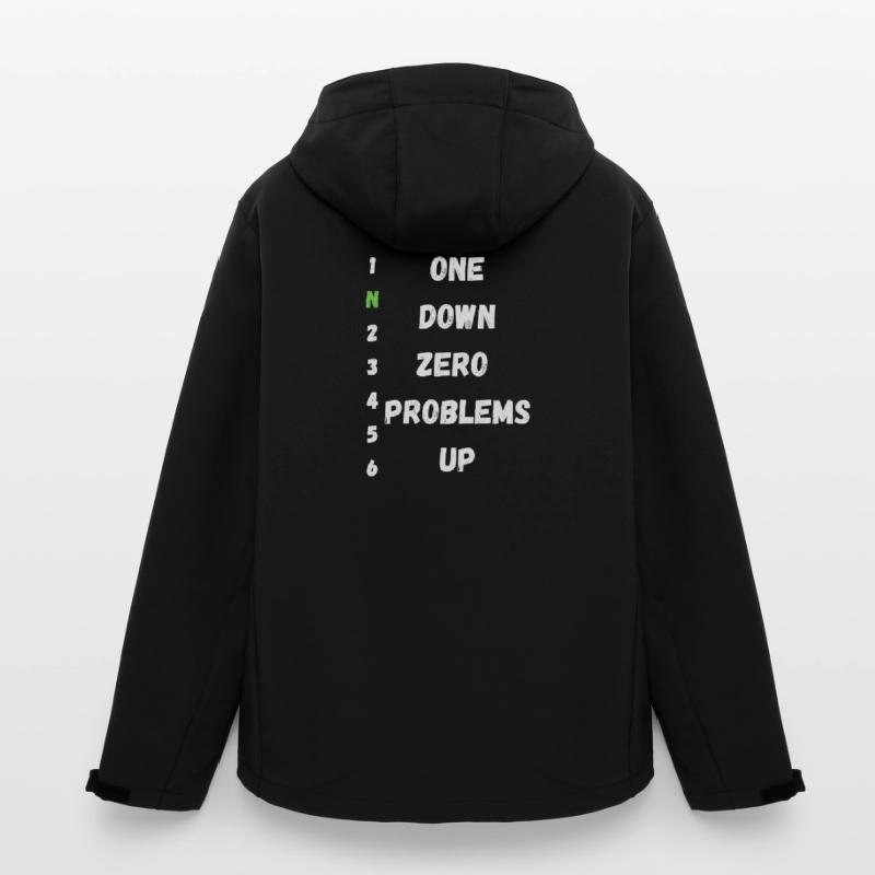 One Down Zero Problems Up Men’s Recycled Softshell Jacket by Stanley/Stella