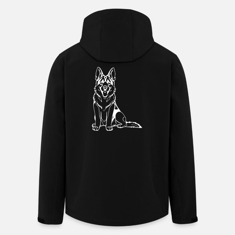German Shepherd Dog T-shirt Gift - Men’s Recycled Softshell Jacket by Stanley/Stella - black