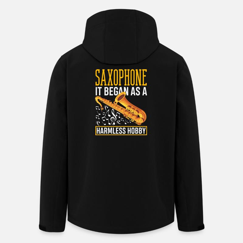 Saxophone - Men’s Recycled Softshell Jacket by Stanley/Stella - black