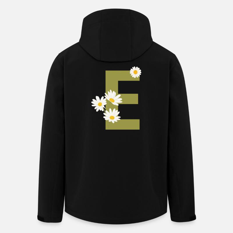 Grüne Gänseblümchen Brief - Recycelte Männer Softshell-Jacke von Stanley/Stella - Schwarz