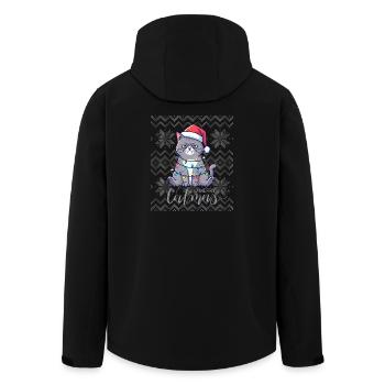 Bright Chatmas Weihnachten - Recycelte Männer Softshell-Jacke von Stanley/Stella - Schwarz - Hinten - AI Model Male 185 light (185cm)