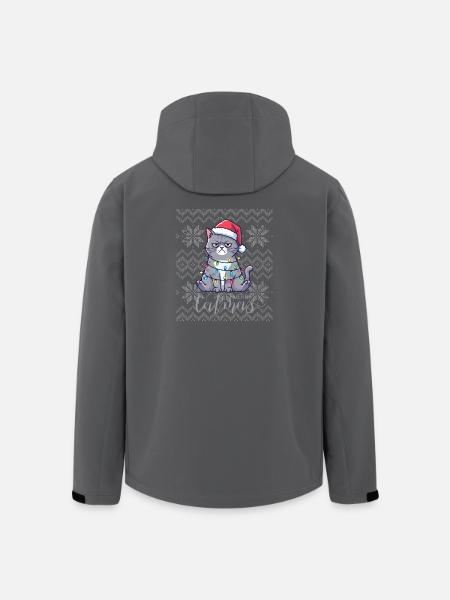 Bright Chatmas Christmas - Men’s Recycled Softshell Jacket by Stanley/Stella - black