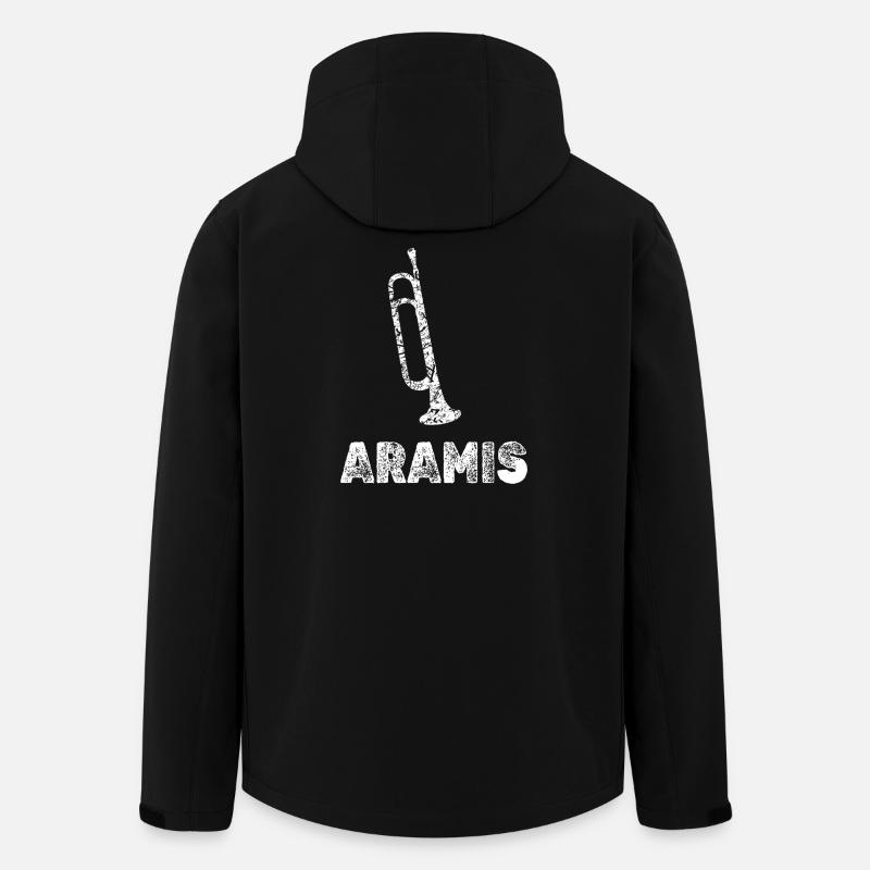 Aramis als Blasmusik - Recycelte Männer Softshell-Jacke von Stanley/Stella - Schwarz