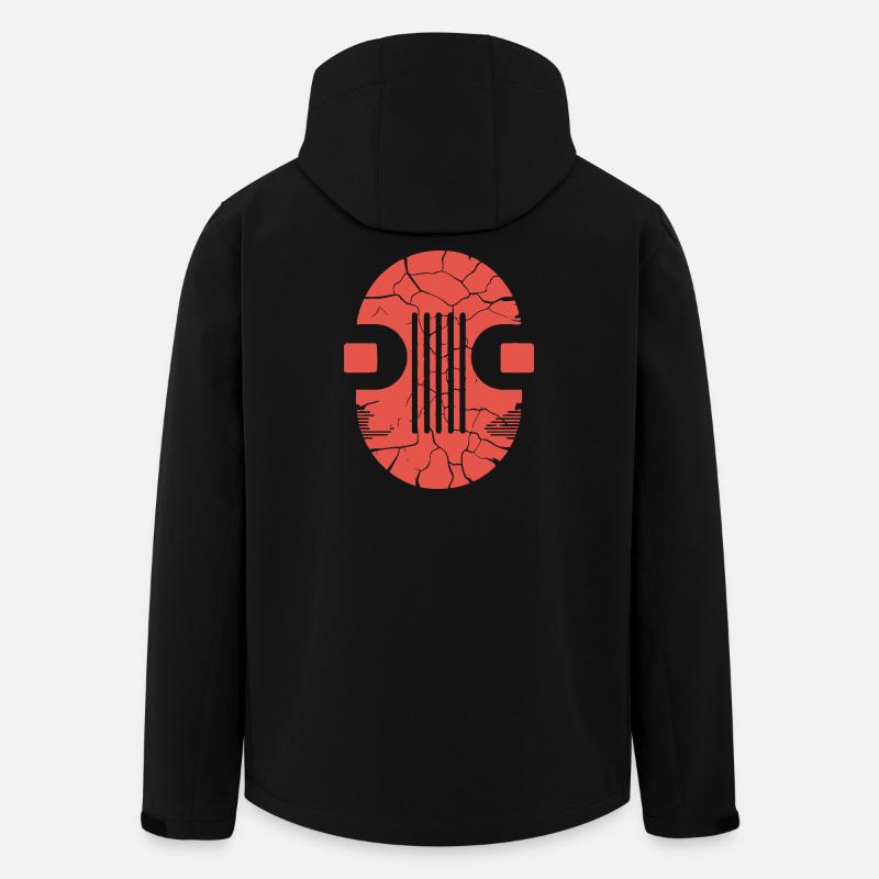 Rissige Kugel-Glyphe - Recycelte Männer Softshell-Jacke von Stanley/Stella - Schwarz