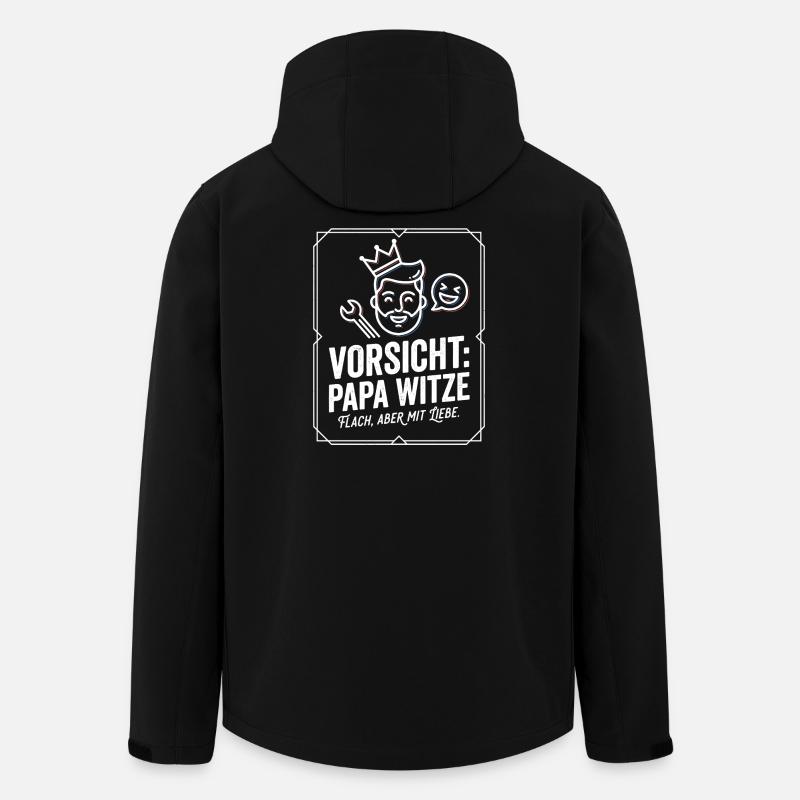 Beware of dad jokes - Men’s Recycled Softshell Jacket by Stanley/Stella - black