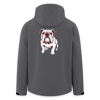 Bouledogue Bouledogue d’Amérique - Veste softshell homme en polyester recyclé Stanley/Stella - noir - Dos - AI Model Male 185 light (185cm)