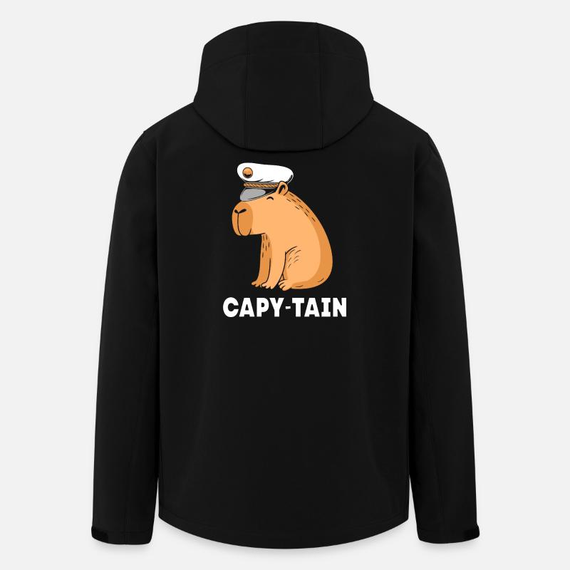 Capybara Capibara - Veste softshell homme en polyester recyclé Stanley/Stella - noir