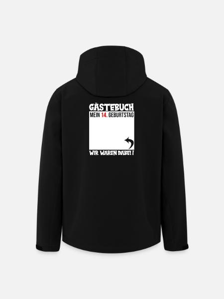 Guestbook 14th Birthday - Men’s Recycled Softshell Jacket by Stanley/Stella - black