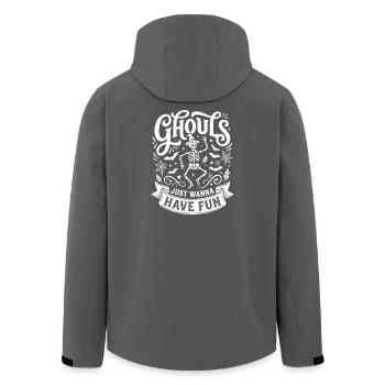 Ghouls Just want to Have Fun Halloween Humor - Men’s Recycled Softshell Jacket by Stanley/Stella - black - Back - AI Model Male 185 light (185cm)