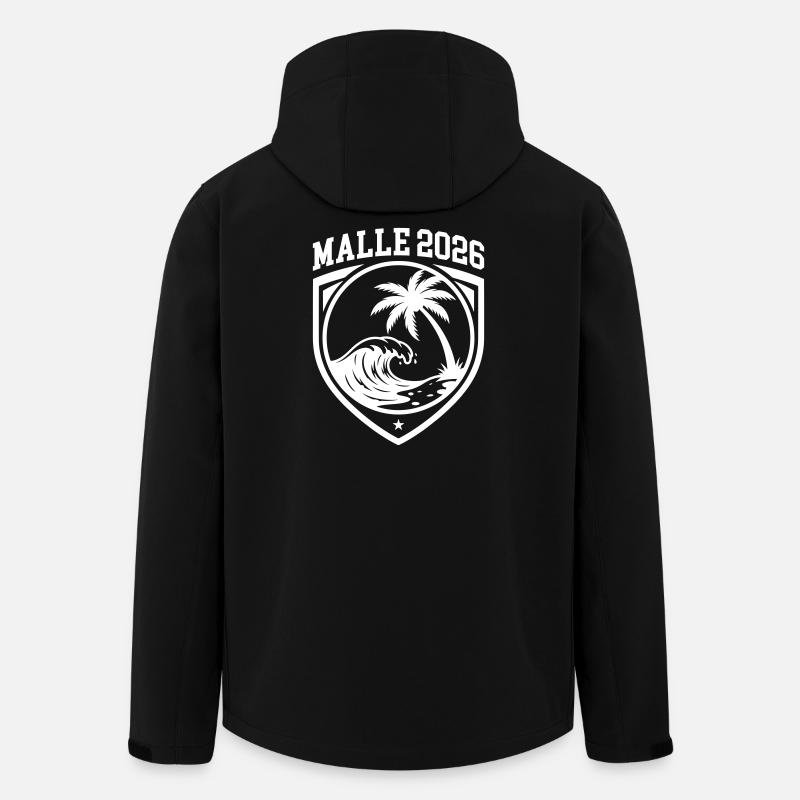 Plage de Malle 2026 - Veste softshell homme en polyester recyclé Stanley/Stella - noir