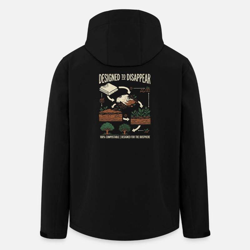Kompost Experte - Recycelte Männer Softshell-Jacke von Stanley/Stella - Schwarz