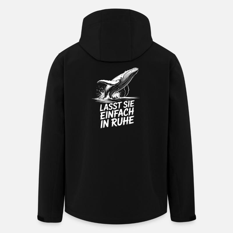 Rettet die Wale - Recycelte Männer Softshell-Jacke von Stanley/Stella - Schwarz