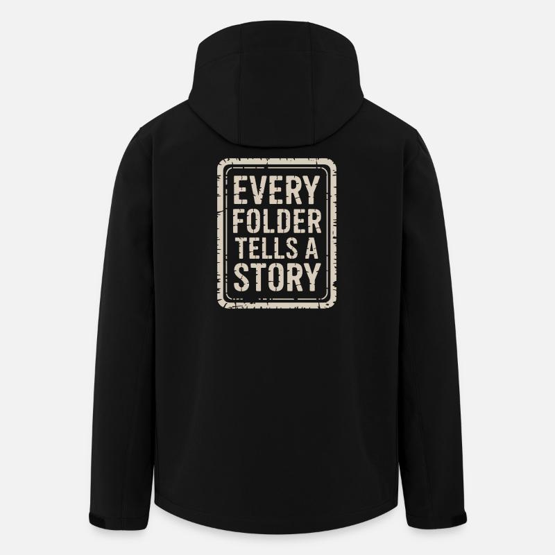 Chaque dossier raconte une histoire - Veste softshell homme en polyester recyclé Stanley/Stella - noir