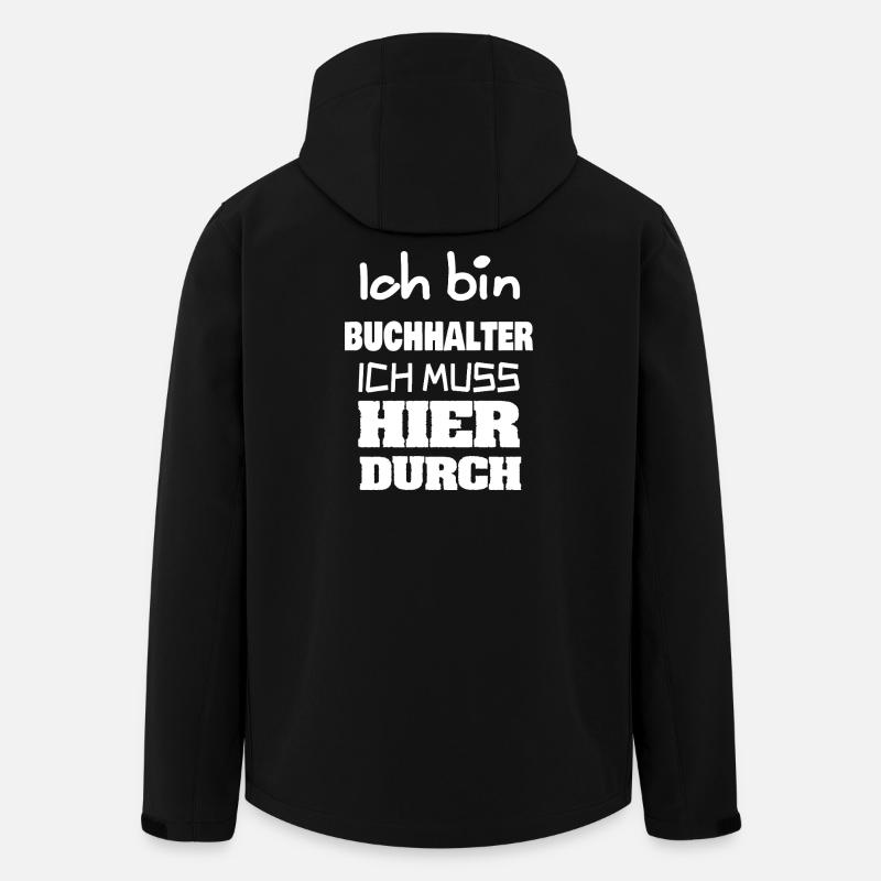 Job Buchhalter - Recycelte Männer Softshell-Jacke von Stanley/Stella - Schwarz