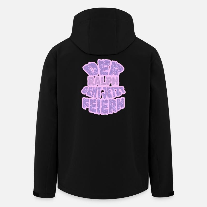 Ralph - Recycelte Männer Softshell-Jacke von Stanley/Stella - Schwarz