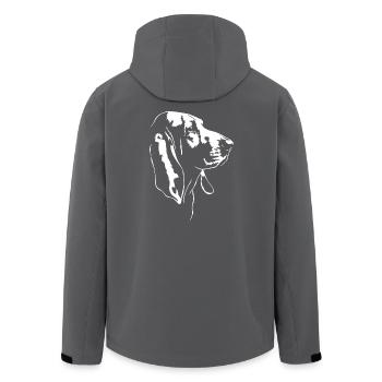 Basset Hound Silhouette Hunde Hund Wilsigns - Recycelte Männer Softshell-Jacke von Stanley/Stella - Schwarz - Hinten - AI Model Male 185 light (185cm)