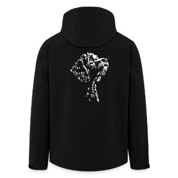 Cockapoo Silhouette Chien Chien Wilsigns - Veste softshell homme en polyester recyclé Stanley/Stella - noir - Dos - AI Model Male 185 light (185cm)
