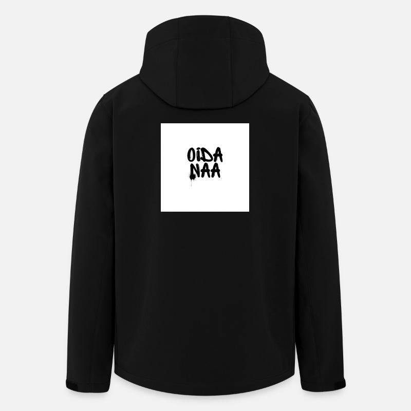 Oida Naa - Viennese Proverbs - Men’s Recycled Softshell Jacket by Stanley/Stella - black