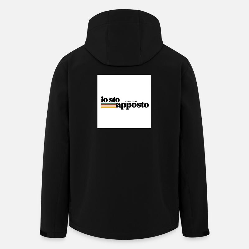 Ich befestige Retro-Streifen - Recycelte Männer Softshell-Jacke von Stanley/Stella - Schwarz