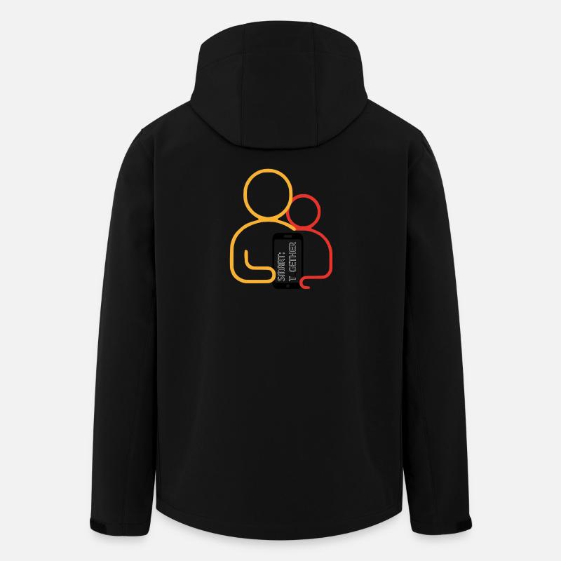 SmartTogether Logo - Recycelte Männer Softshell-Jacke von Stanley/Stella - Schwarz