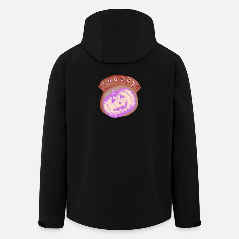 Lilac Halloween Bright Pumpkin - Men’s Recycled Softshell Jacket by Stanley/Stella - black