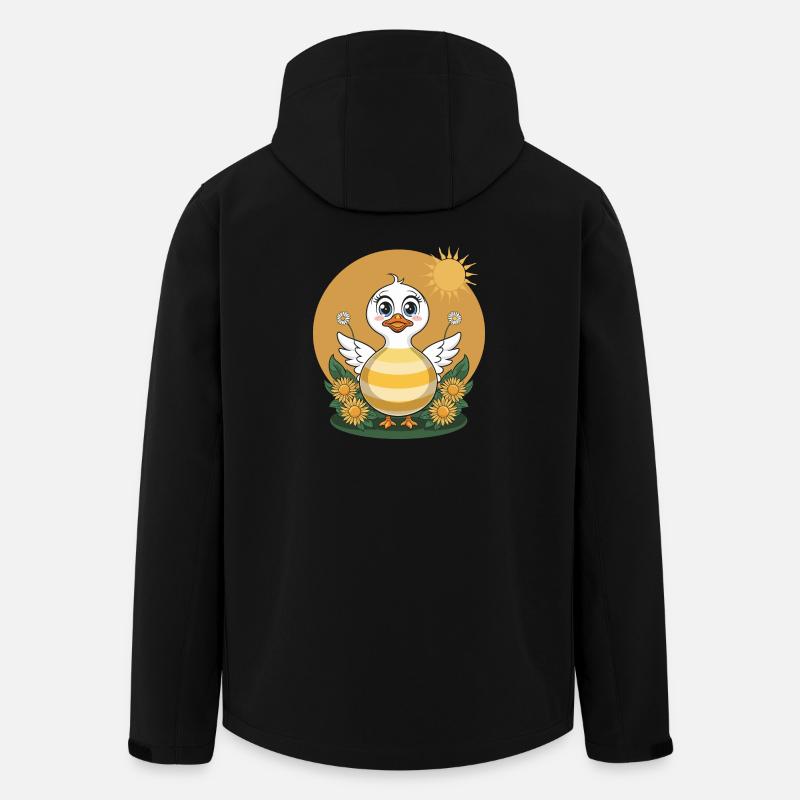 Cute duck - Men’s Recycled Softshell Jacket by Stanley/Stella - black