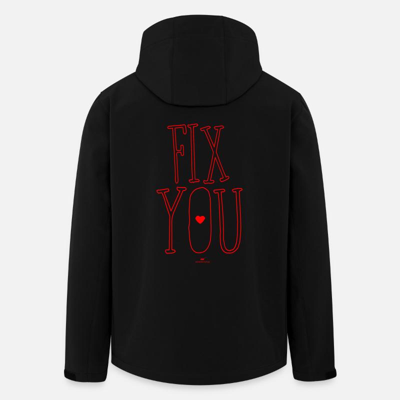 Fix you - Recycelte Männer Softshell-Jacke von Stanley/Stella - Schwarz