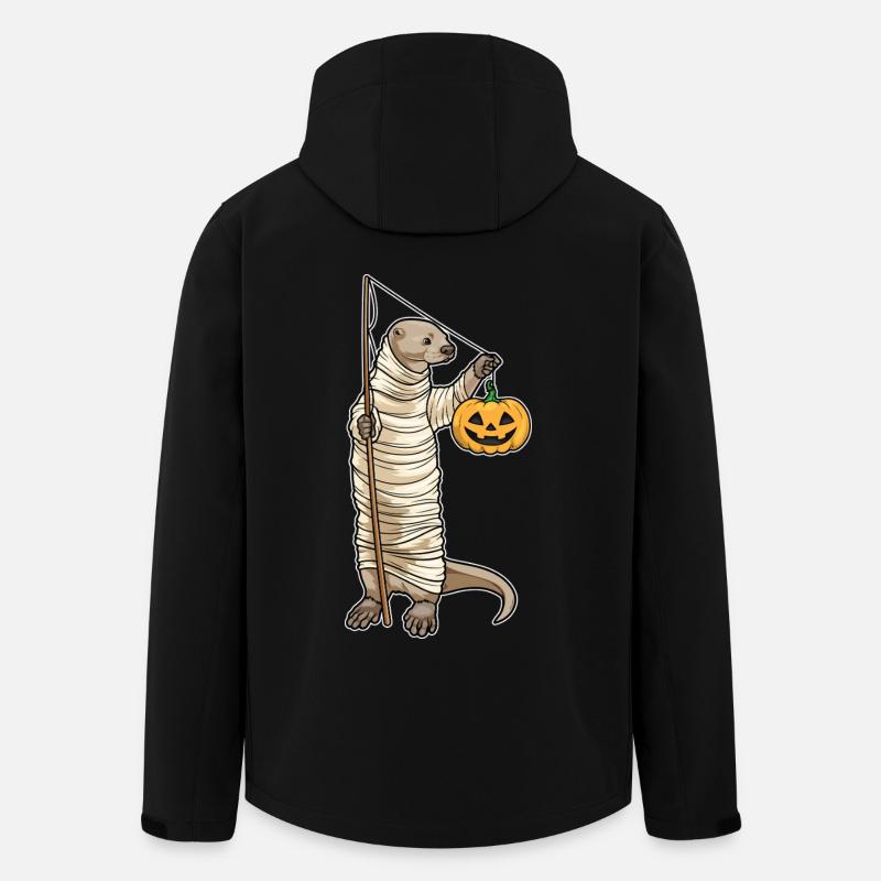 Otter Halloween Fishing - Men’s Recycled Softshell Jacket by Stanley/Stella - black