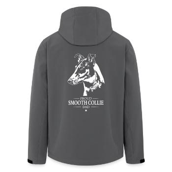 Smooth Collie Kurzhaar Dad Hunde Hund Wilsigns - Recycelte Männer Softshell-Jacke von Stanley/Stella - Schwarz - Hinten - AI Model Male 185 light (185cm)