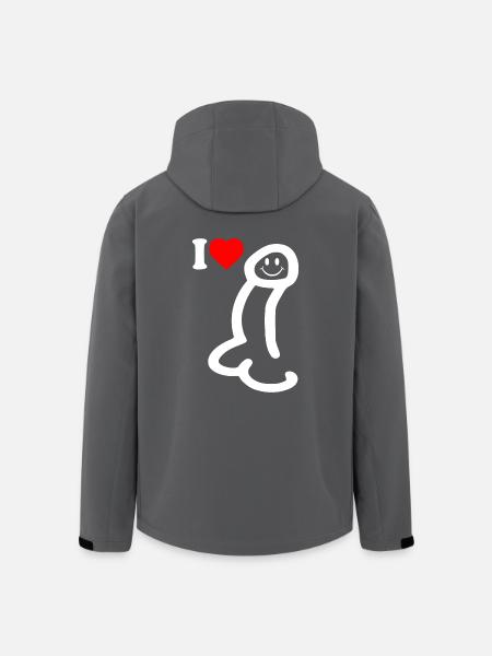 I love cock - Men’s Recycled Softshell Jacket by Stanley/Stella - black