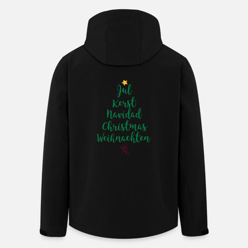 Arbre de Noël - Veste softshell homme en polyester recyclé Stanley/Stella - noir