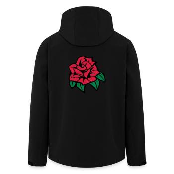 rose - Veste softshell homme en polyester recyclé Stanley/Stella - noir - Dos - AI Model Male 185 light (185cm)