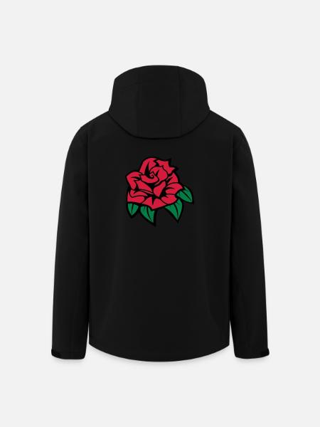 rose - Men’s Recycled Softshell Jacket by Stanley/Stella - black