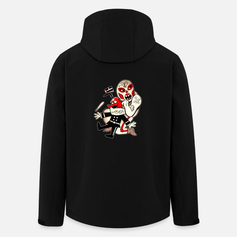 Police Ringer - Recycelte Männer Softshell-Jacke von Stanley/Stella - Schwarz