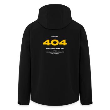 Error 404 Human not found - Men’s Recycled Softshell Jacket by Stanley/Stella - black - Back - AI Model Male 185 light (185cm)