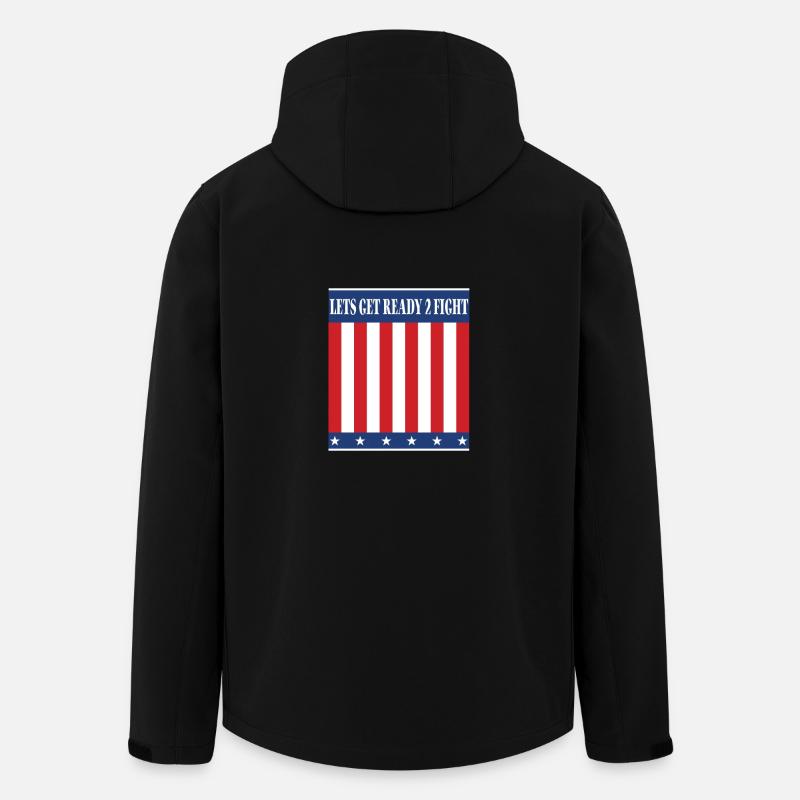 Préparons-nous 2 combat - Veste softshell homme en polyester recyclé Stanley/Stella - noir