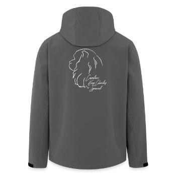 CAVALIER KING CHARLES SPANIEL Profil Wilsigns Hund - Recycelte Männer Softshell-Jacke von Stanley/Stella - Schwarz - Hinten - AI Model Male 185 light (185cm)