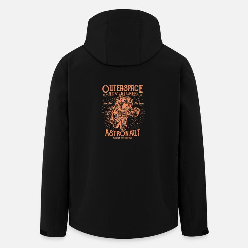 L'astronaute. aventurier de l'espace extra-atmosphérique! - Veste softshell homme en polyester recyclé Stanley/Stella - noir
