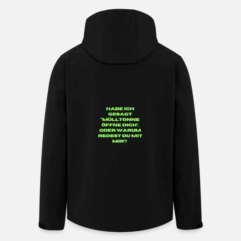 I said "Open the garbage can" - Men’s Recycled Softshell Jacket by Stanley/Stella - black