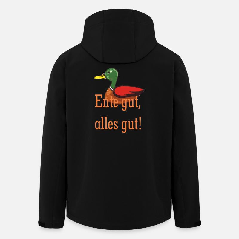 Ente gut alles gut - Recycelte Männer Softshell-Jacke von Stanley/Stella - Schwarz
