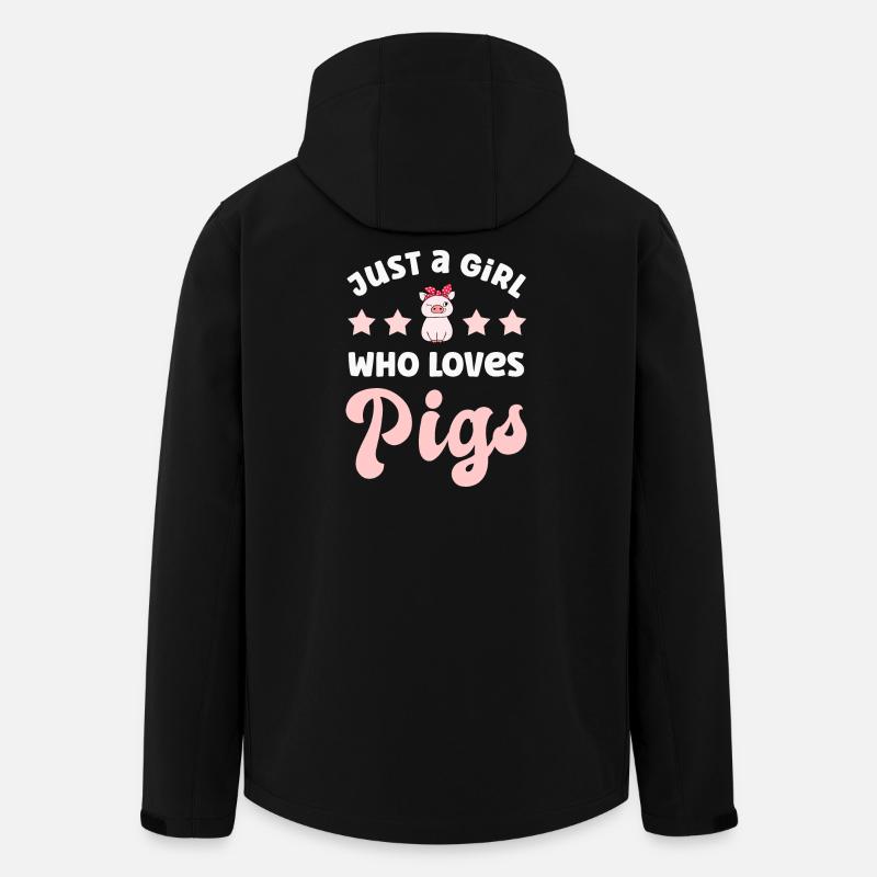 Pig pigs - Men’s Recycled Softshell Jacket by Stanley/Stella - black