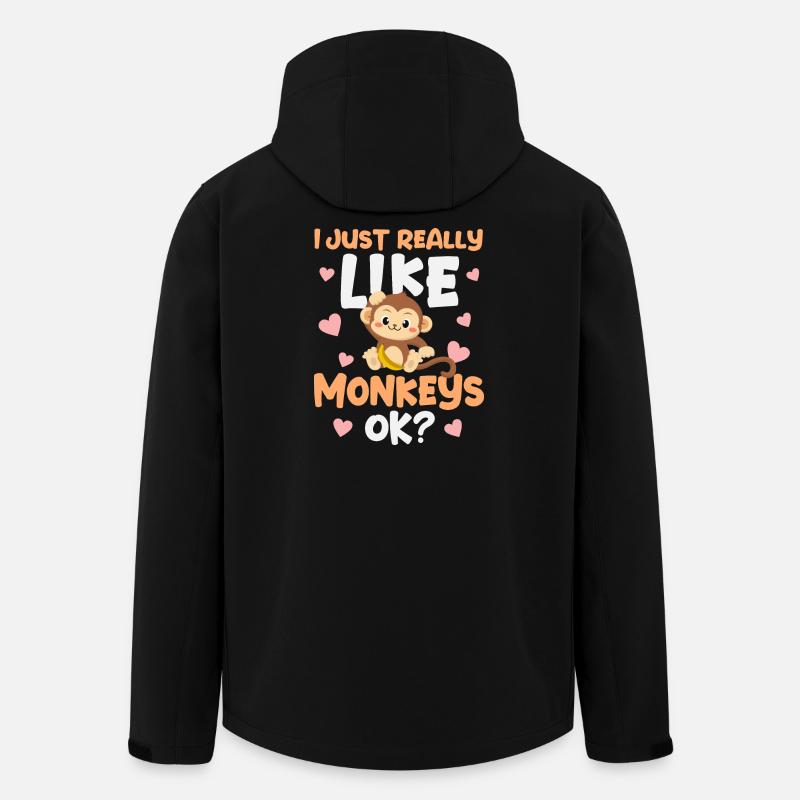 Monkey Monkeys - Men’s Recycled Softshell Jacket by Stanley/Stella - black