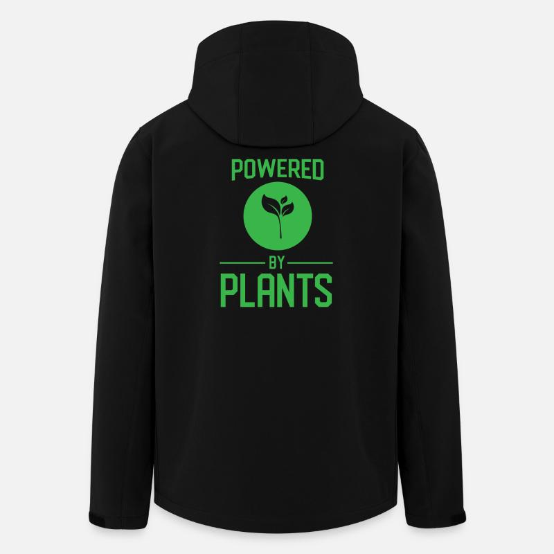 Powered By Plants - Men’s Recycled Softshell Jacket by Stanley/Stella - black
