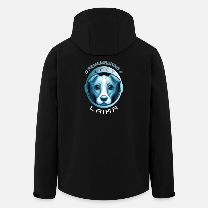 Chienne Laika - Veste softshell homme en polyester recyclé Stanley/Stella - noir