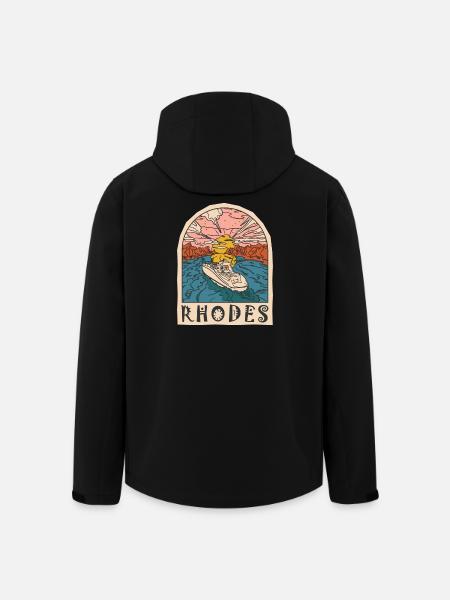 Rhodes Holidays Beach Grèce - Veste softshell homme en polyester recyclé Stanley/Stella - noir